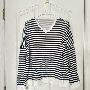 Striped Black and White Women's Set